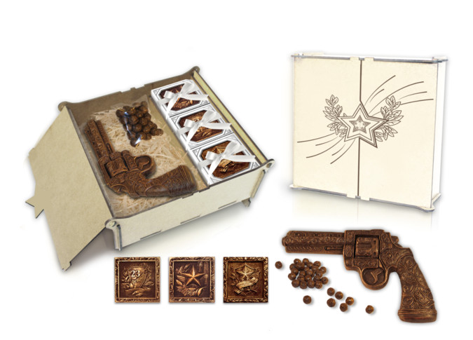 Подарочный набор шоколада с мушкетом